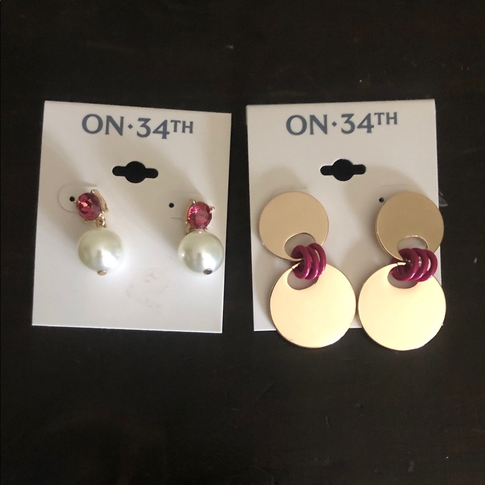 $5 for $25 Macy’s On 34th earrings NEW